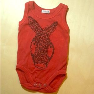 Picnik donkey ass scribble drawling tank onesie